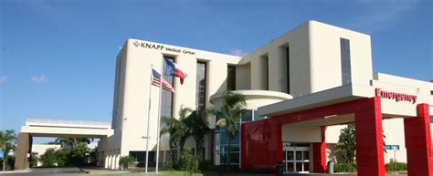Knapp medical center - Knapp Medical Center. 1401 East Eighth Street Weslaco, Texas 78596-6640. Map and Directions: Visit facility’s website: More Information Hide More Information See facility’s Safety Grade. About The Leapfrog Group. The Leapfrog Group is a nonprofit watchdog organization that serves as a voice for health care consumers and …
